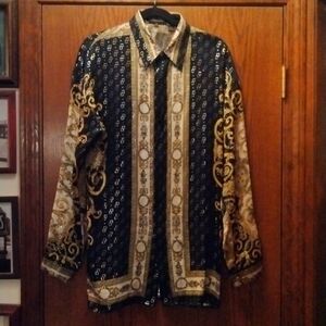 Joey Richi Gold Label 100% SILK Mens Dress Shirt